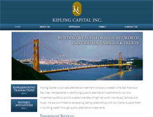 Tablet Screenshot of kiplingcapital.com